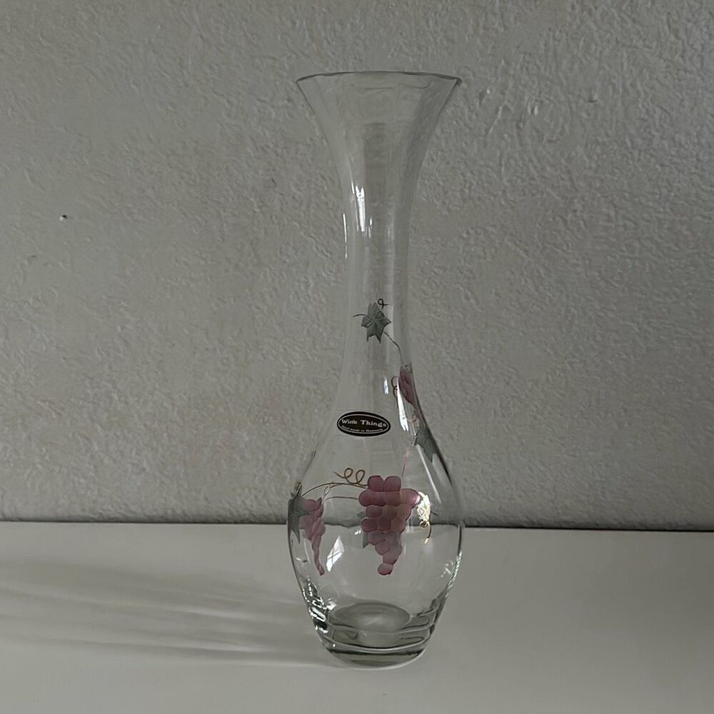 Wine n Things Grape print Wine decanter / carafe in great condition